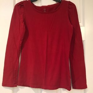 Gap Factory Long Sleeve Red T-Shirt size XS